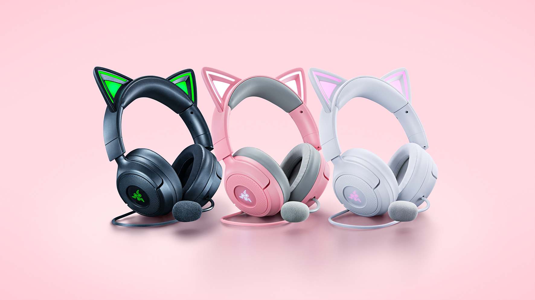 Razer anuncia headset cabeado Kraken Kitty V3 para streamers